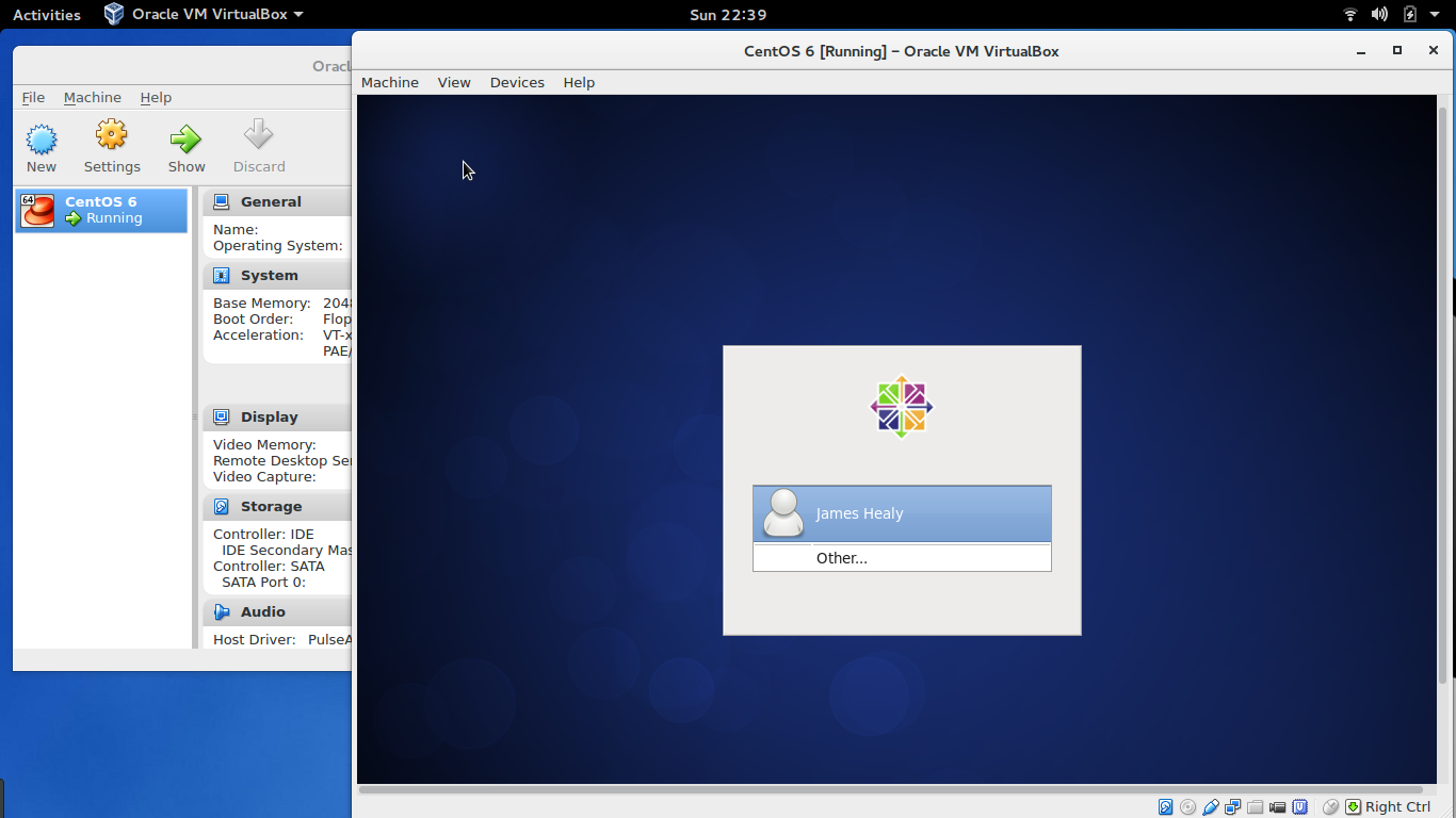 virtualbox